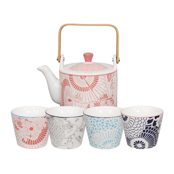 Zestaw dzbanka do herbaty i 4 małych czarek Tokyo Design Studio Baobab