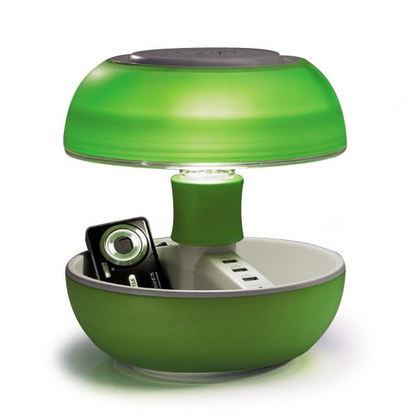 Lampa stołowa i ładowarka w jednym Joyo Light, zielona