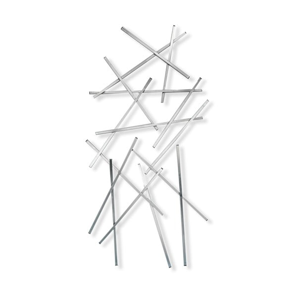 Metalowy wieszak ścienny w kolorze srebra 100 cm Matches – Spinder Design
