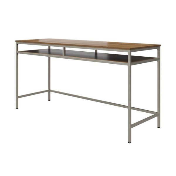 Biurko z blatem w dekorze orzecha 51x153 cm Bradford – Støraa-image-3
