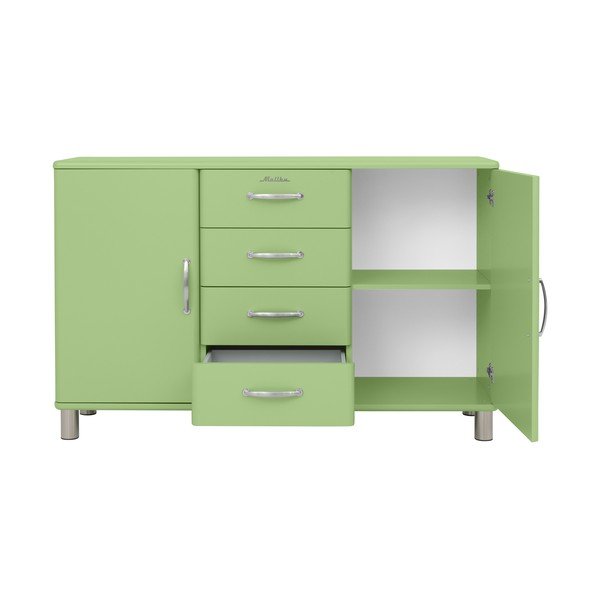 Zielona niska komoda 146x92 cm Malibu – Tenzo-image-1