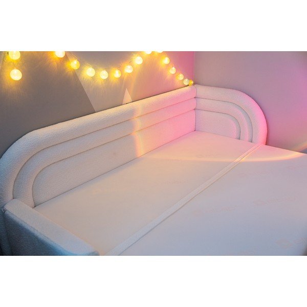 Kremowa rozkładana/ze schowkiem sofa z materiału bouclé lewostronna 223 cm Fabillo – ELTAP-image-4