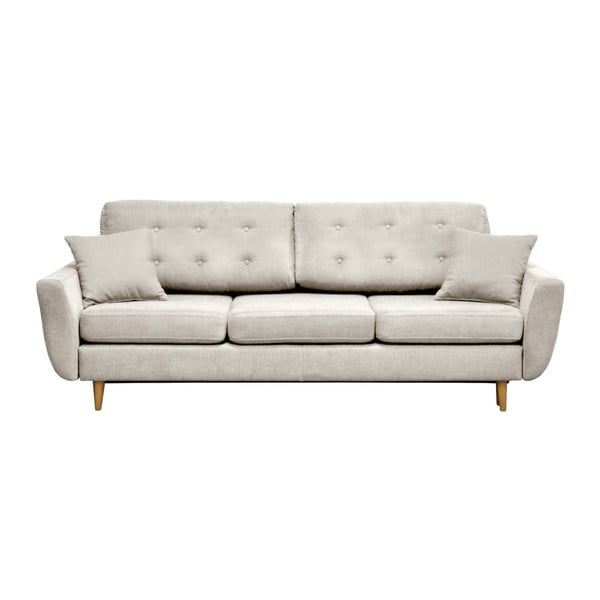 Kremowa 3-osobowa sofa rozkładana Cosmopolitan design Barcelona