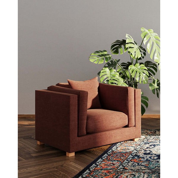 Ceglasty fotel Pomo – Ame Yens-image-1