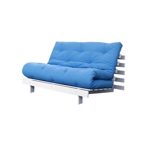 Sofa wielofunkcyjna Karup Roots White/Horizon Blue-image-2