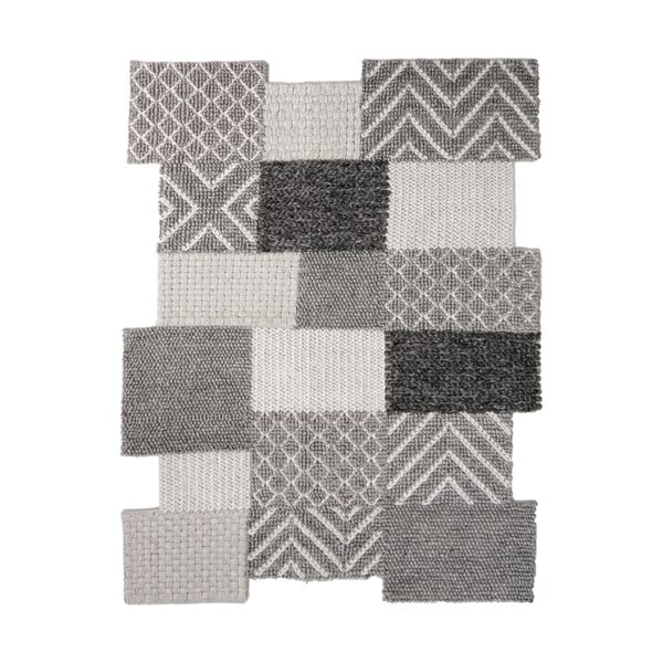 Szary ręcznie tkany dywan Flair Rugs Agra, 160x230 cm