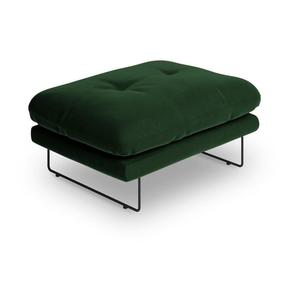Butelkowozielony puf z aksamitnym obiciem Windsor & Co Sofas Gravity-image-2