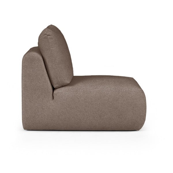 Brązowy fotel z materiału bouclé Mirel – Rodier-image-3