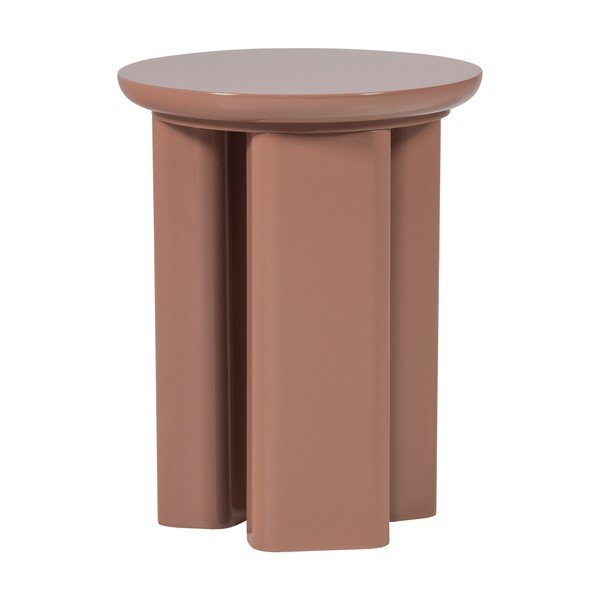 Okrągły stolik z połyskiem ø 40 cm Orivo – WOOOD-image-2