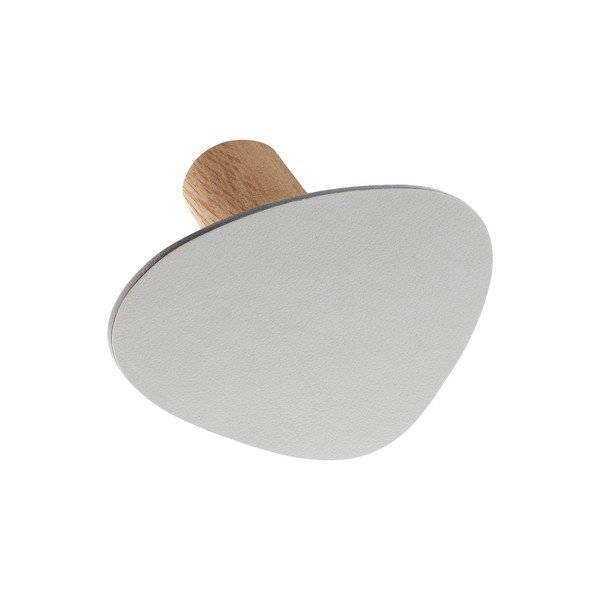 Jasnoszary ścienny stalowy haczyk Dot S Nupo – LIND DNA