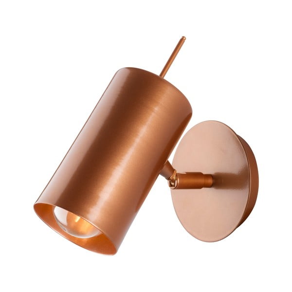 Kinkiet w kolorze miedzi Squid Lighting Geo, wys. 16 cm