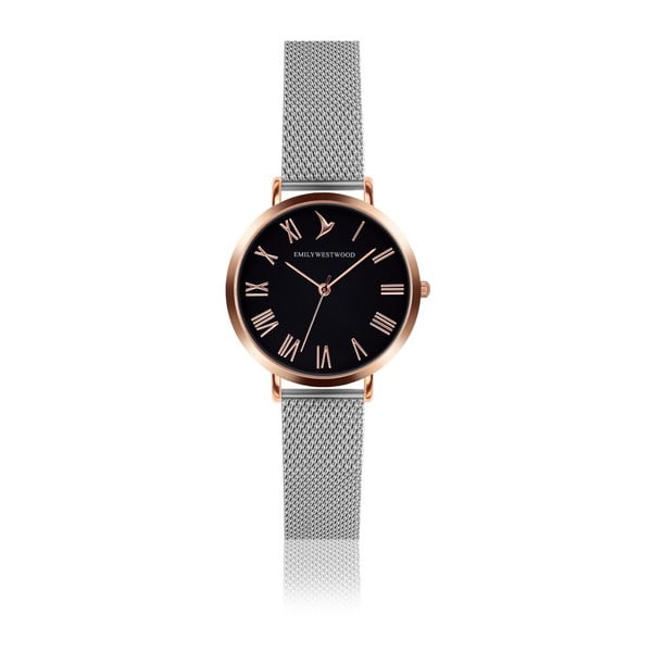 Zegarek damski z bransoletką ze stali nierdzewnej w srebrnym kolorze Emily Westwood Go