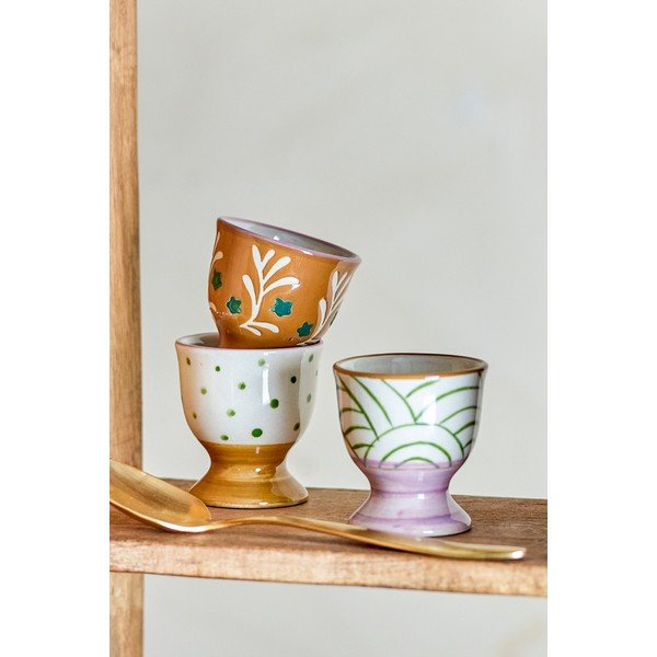 Kamionkowe kieliszki na jajka zestaw 3 szt. Vincent – Bloomingville-image-3