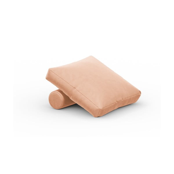 Różowa aksamitna poduszka do sofy modułowej Rome Velvet – Cosmopolitan Design