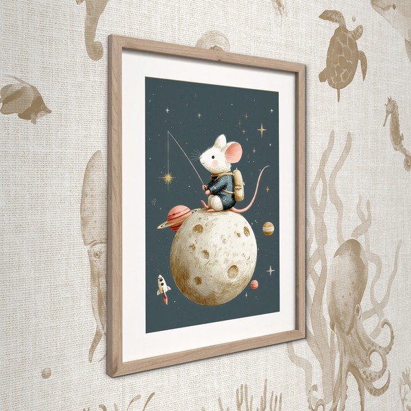 Obrazek dziecięcy 30x40 cm Astro Mouse – Styler-image-2