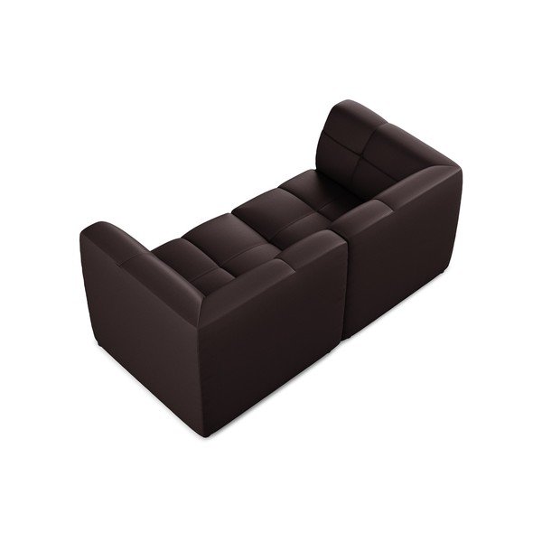 Ciemnofioletowa sofa z imitacji skóry 180 cm Aloha – Makamii-image-4