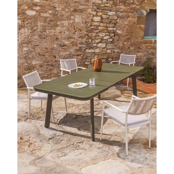 Metalowy stół ogrodowy 100x220 cm Izola – Kave Home-image-2