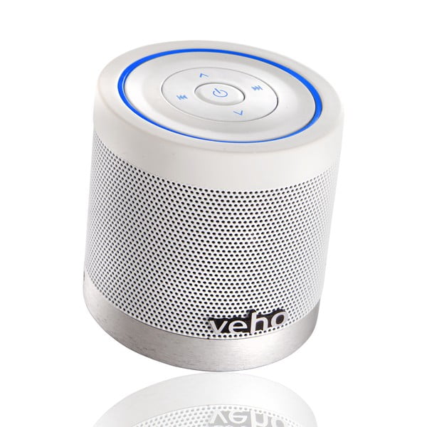 Biały mini głośnik Veho Bluetooth 360BT z kartą Micro SD