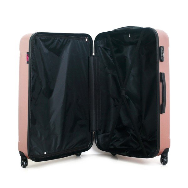 Walizka w kolorze różowego złota na kółkach Hero Fogo, 93 l-image-1