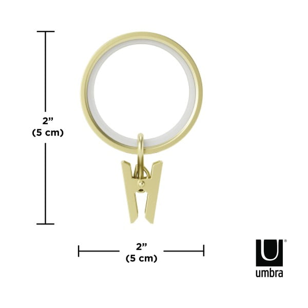 Kółka z żabkami do karnisza zestaw 7 szt. Cappa - Umbra-image-4