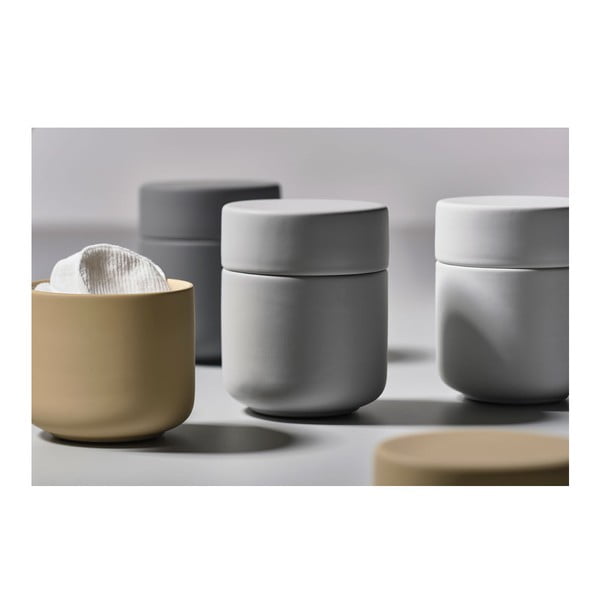 Szary kamionkowy organizer łazienkowy  Ume − Zone-image-1