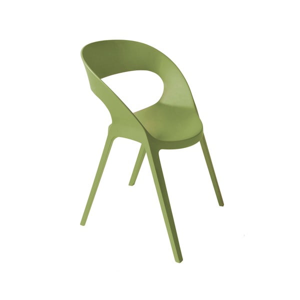Zestaw 2 oliwkowozielonych krzeseł ogrodowych Resol Carla