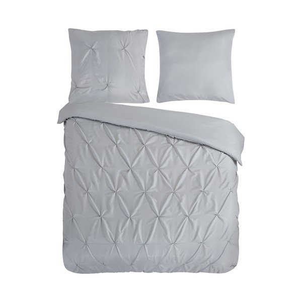 Szara pościel dwuosobowa z mikrowłókna 200x220 cm Pure Elegance – Good Morning
