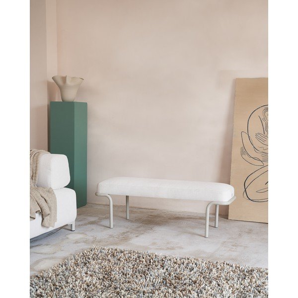 Beżowa  ławka Compo – Kave Home-image-1