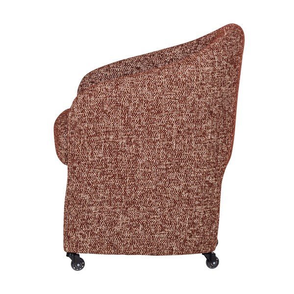 Tapicerowane krzesło biurowe w kolorze terakoty Cordo – WOOOD-image-3