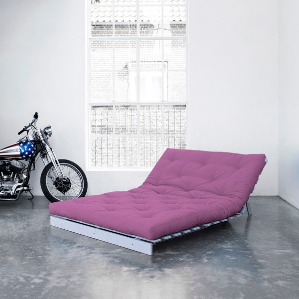 Sofa rozkładana Karup Roots White/Taffy Pink-image-3