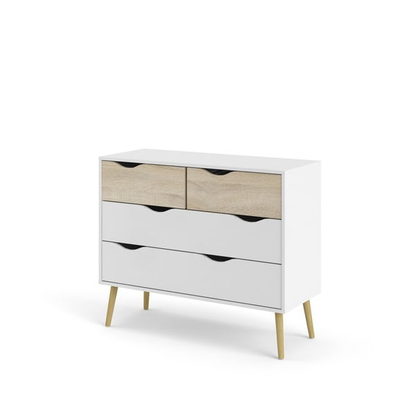 Biała komoda Tvilum Oslo, 99 x 82 cm-image-4