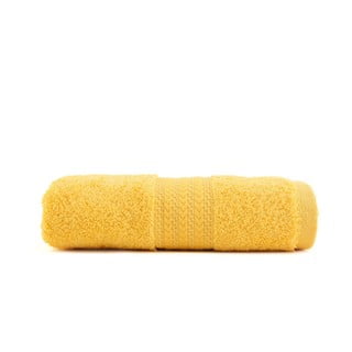 Żółty ręcznik z czystej bawełny Foutastic, 50x90 cm