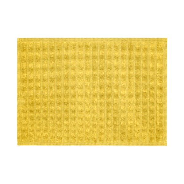 Żółty dywanik łazienkowy Jalouse Maison Tapis De Bain Duro Jaune, 50x70 cm