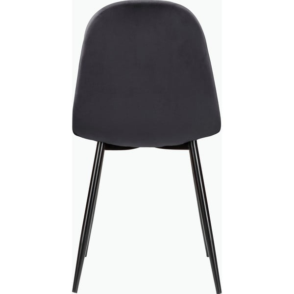 Ciemnoszare aksamitne krzesła zestaw 4 szt. Monza – Støraa-image-3