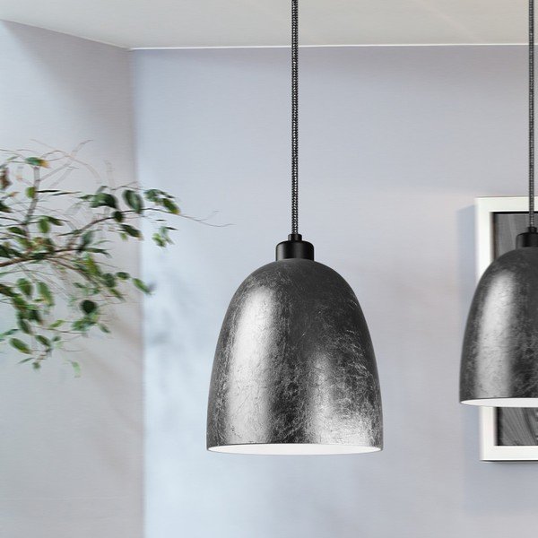 Srebrna lampa wisząca Sotto Luce Awa, ⌀ 17 cm-image-1