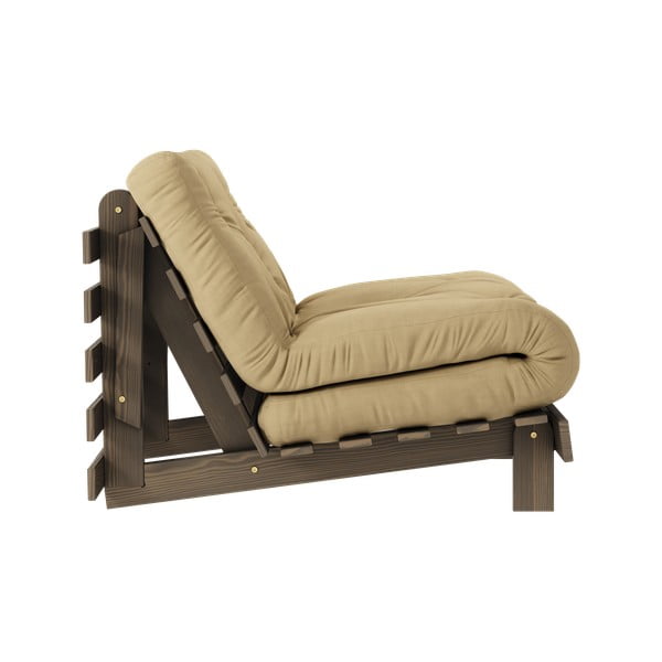 Musztardowobeżowy fotel Roots – Karup Design-image-3