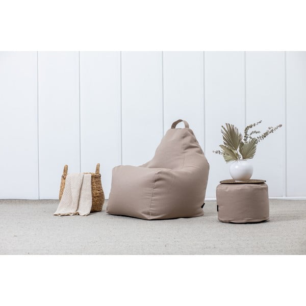 Jasnoszary worek do siedzenia z materiału bouclé Play Amuse – SLOWDOWN-image-1