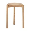 Stołek z litego drewna dębowego w naturalnym kolorze Gil – Bloomingville