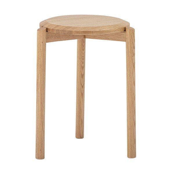 Stołek z litego drewna dębowego w naturalnym kolorze Gil – Bloomingville