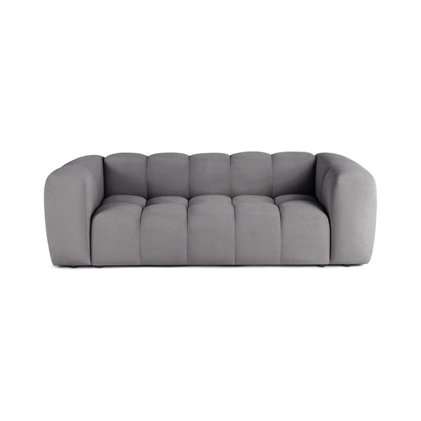 Szara aksamitna sofa 225 cm Cube – Bonami Selection