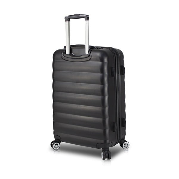 Czarna walizka na kółkach z USB My Valice COLORS RESSNO Pilot Suitcase