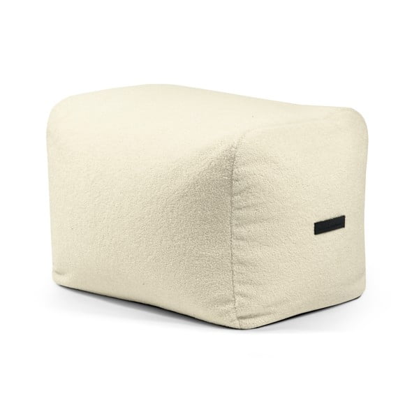 Kremowy worek do siedzenia z materiału bouclé Plus 70 Lounge – SLOWDOWN