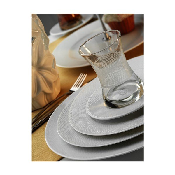 Komplet naczyń porcelanowych 46-częściowy Kutahya Herbaciany rytuał-image-1