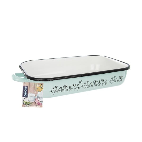 Miętowa emaliowana forma do pieczenia Orion Meadow, 34x22 cm-image-3