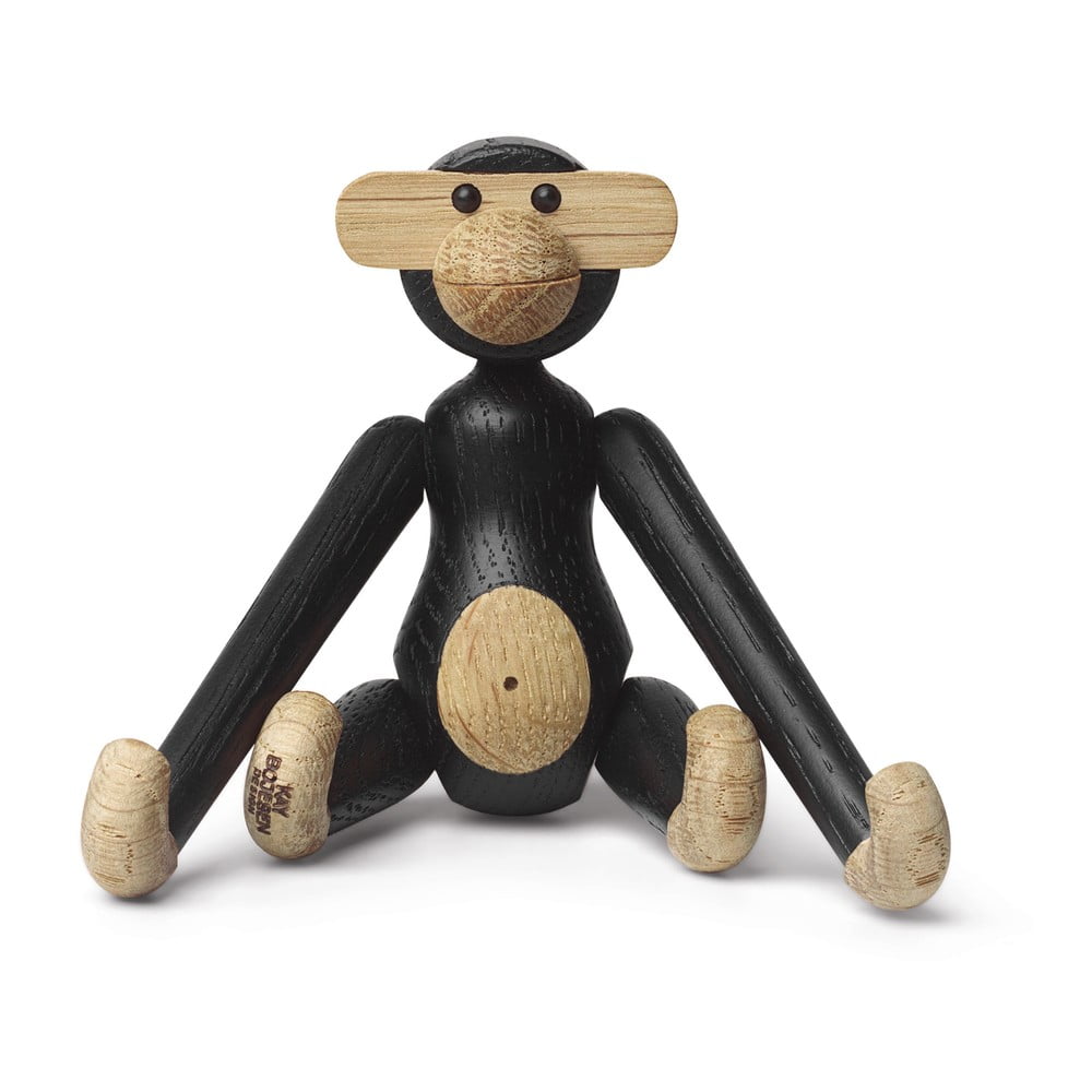 Figurka z litego drewna dębowego Kay Bojesen Denmark Monkey Hanging