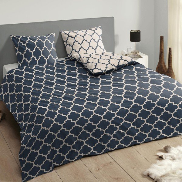 Pościel Müller Textiel Descanso Blue Journey, 140x200 cm-image-1