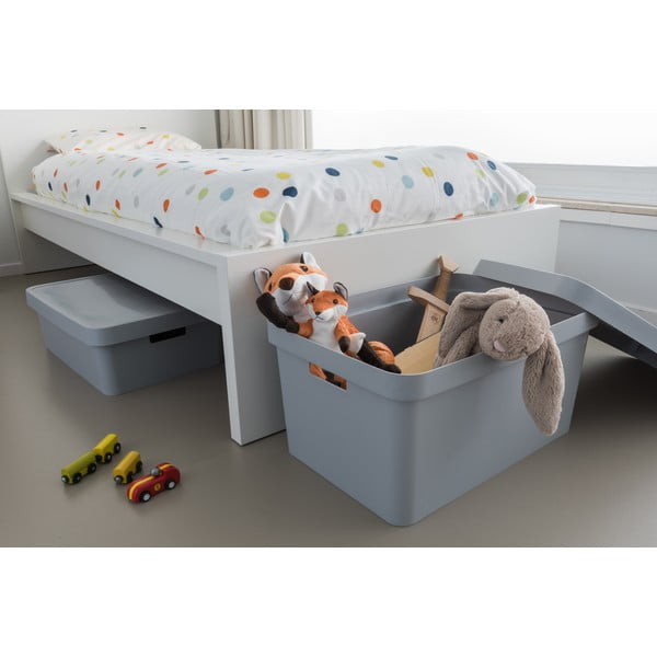 Szary pojemnik z pokrywką Curver Infinity, 45 l-image-1