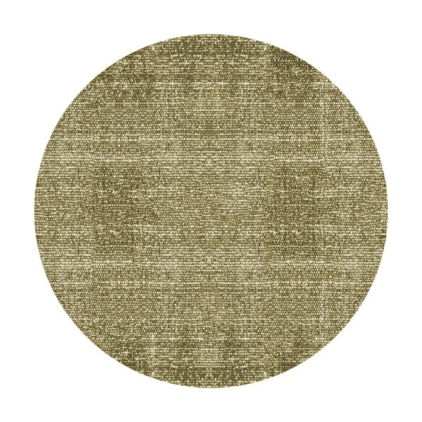 Zielony dywan bawełniany PT LIVING Washed, ⌀ 150 cm