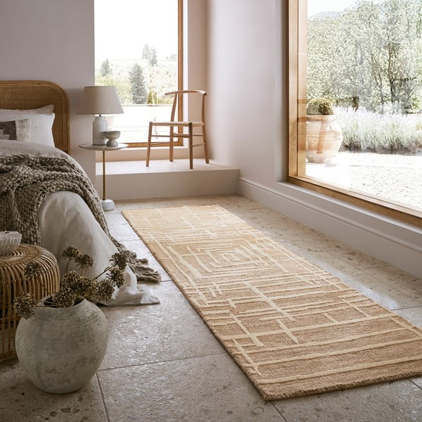 Beżowy chodnik 80x300 cm Elliot – Flair Rugs-image-1