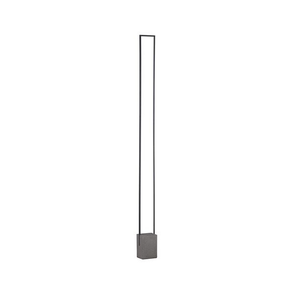 Czarna lampa stojąca LED (wysokość 161 cm) Lithos – Nova Luce